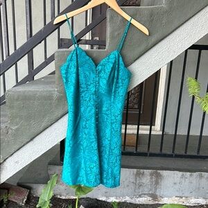 Victorias Secret Vintage Gold Label Satin Slip Size Small  90's Y2K Retro Floral